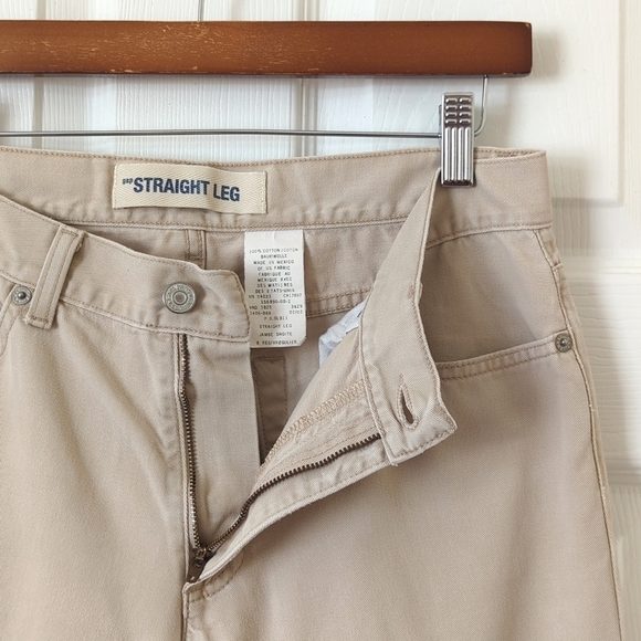 Gap 2002 Y2K Vintage Twill Cotton Mid Rise Straight Leg Chino Pants Beige 8 - Picture 9 of 14